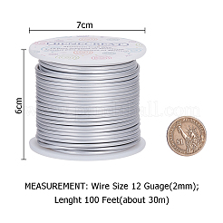 Fil d'aluminium rond&nbsp;AW-BC0001-2mm-12