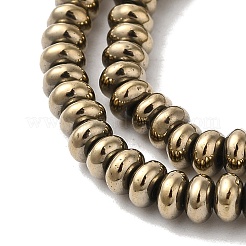 Fili di perline di ematite sintetica non magnetica elettrolitica&nbsp;G-I364-I01-01C