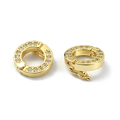 Messing Kristall Strass Spangen twister&nbsp;KK-P232-03A-G