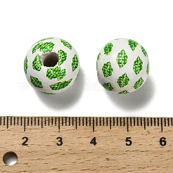 St. Patrick's Day Serie bedruckte Schima Holzperlen aus Europa&nbsp;WOOD-V002-01A