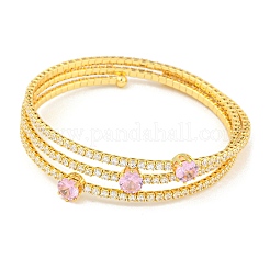 Bracelets en laiton plaqué en rack&nbsp;BJEW-B110-01G-03