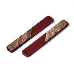 Grandi pendenti in resina e legno di noce&nbsp;X-RESI-S358-39J
