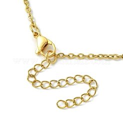 Collar con soporte de jaula de cristal&nbsp;NJEW-JN04603-01