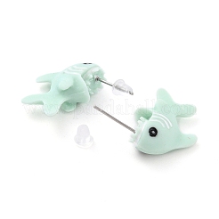 Süße Ohrstecker aus Haifischharz&nbsp;LS-EJEW-K089-07P