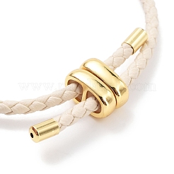 Geflochtene runde Kunstlederarmbänder herstellen&nbsp;BJEW-H610-03G-08