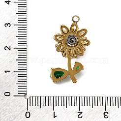 Fidget Spinner aus Edelstahl 304 und Glas&nbsp;GL-CBA17B7-02G-E