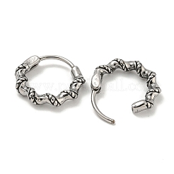 Pendientes de aro de acero inoxidable quirúrgico 316&nbsp;EJEW-D096-19G-AS
