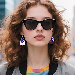 Boucles d'oreilles en cuir pu&nbsp;FS-WGFC822-01
