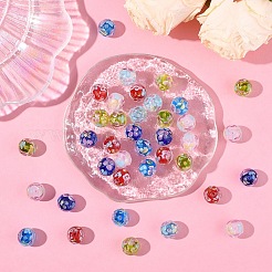 10 pièce de perles rondes en verre soufflé&nbsp;LAMP-YW0001-60A