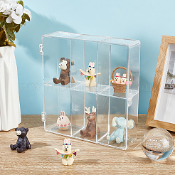 6 vitrina organizadora modelo plástico rejillas&nbsp;AJEW-WH0472-76