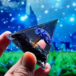 Decorazioni per display in resina piramidale orgonite&nbsp;TREE-PW0001-63A