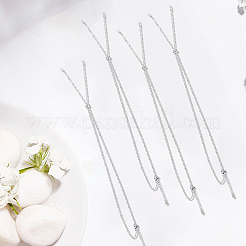 10 Stück 2 mm 304 Edelstahl Singapur Kette Halskette Herstellung&nbsp;AJEW-SC0004-02