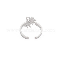 Offener Manschettenring aus anlaufgeschütztem 304 Edelstahl mit 12 Sternbild/Sternzeichen für Damen&nbsp;RJEW-S405-156P-C