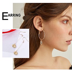 Kits para hacer aretes de aro de acero inoxidable 304&nbsp;STAS-UN0009-16G