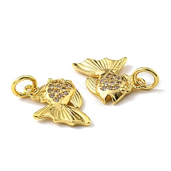 Micro Pave Bijoux de zircone cubique en laiton de placage en râtelier&nbsp;KK-D036-01G