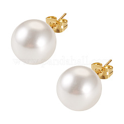 925 pendientes redondos de plata de ley&nbsp;EJEW-TAC00030-02