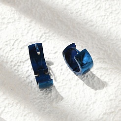 Orecchini a cerchio in acciaio inossidabile 304 effetto lucidatura&nbsp;EJEW-M001-29A