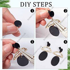 30 pieza de accesorios para pendientes de acero inoxidable 304 de tamaño 3&nbsp;STAS-SC0004-32
