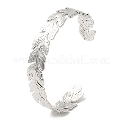 Bracciali a polsino in acciaio inossidabile 304 anti-ossidazione&nbsp;BJEW-K267-06P