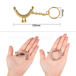 Eisen Geldbörse Rahmen Griff für Tasche Näh-Handwerks maßgeschneiderte Kanalisation&nbsp;FIND-PH0015-24
