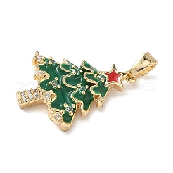 Pendentifs de noël en laiton micro pave zircone cubique&nbsp;KK-K305-07A-02