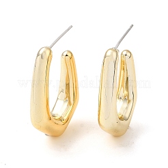 Orecchini a bottone in acrilico poligonale&nbsp;EJEW-P251-11