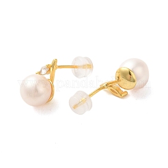 Boucles d'oreilles clous en argent sterling&nbsp;EJEW-K273-28G