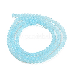 Peinture de cuisson perles de verre transparentes brins&nbsp;DGLA-F029-J2mm-10