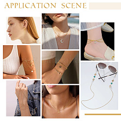 DIY-Kits zur Herstellung von Kettenarmbändern/Halsketten aus Messing und Edelstahl&nbsp;DIY-GA0008-16