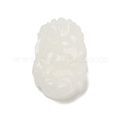 Colgantes tallados de jade blanco natural&nbsp;G-S384-01G
