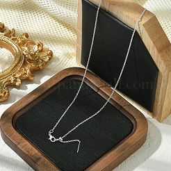 Colliers coulissants réglables en chaîne de câble en laiton plaqué rack de 1 mm pour femmes et hommes&nbsp;MAK-L044-55S