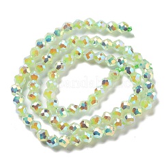 Chapelets de perles en verre électroplaqué&nbsp;GLAA-A014-01G