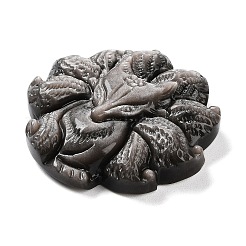 Natürliche silberglänzende Obsidiananhänger&nbsp;G-G098-02A