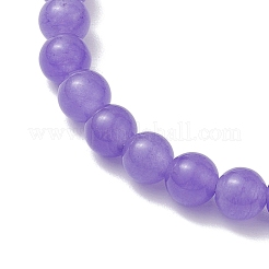 Runde Stretch-Armbänder aus natürlich gefärbter malaysischer Jade&nbsp;BJEW-JB10670
