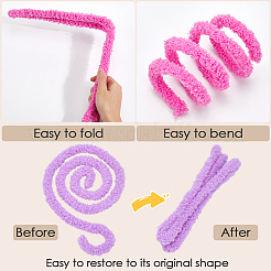 10 Stück 5 Farben Korallenfleece-Sticks&nbsp;DIY-CP0011-72