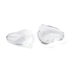 Vetro trasparente cabochon cuore&nbsp;GGLA-R021-20mm