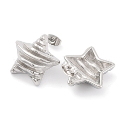 Boucles d'oreilles à tige en acier inoxydable 304 anti-ternissement&nbsp;EJEW-H013-04P