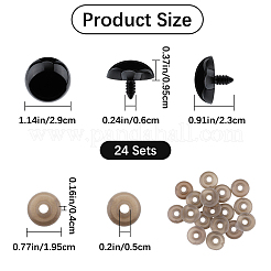 Occhi di bambola artigianale in resina&nbsp;DIY-GF0009-70C