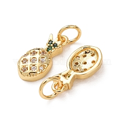 Adornos de latón micropavé de circonia cúbica&nbsp;ZIRC-I038-12G