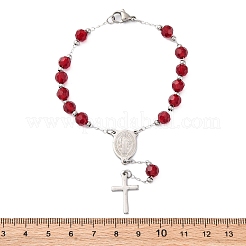 Pulseras de cadena de eslabones de acero inoxidable 304&nbsp;BJEW-A032-07P-02