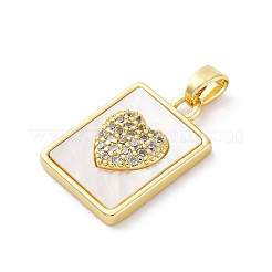 Colgante micropavé cubic zirconia de latón&nbsp;KK-S510-42G-02