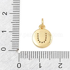 Messing micro pave klar zirkonia charme&nbsp;CU-CBA56CE-12G-U