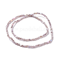 Chapelets de perles en verre électroplaqué&nbsp;GLAA-E036-03B