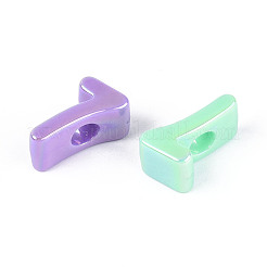 Placcatura uv perline europee acriliche opache&nbsp;PACR-T017-10G