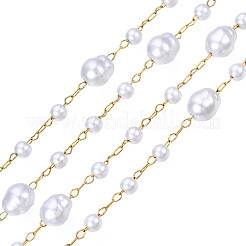 Perlenketten aus ABS-Kunststoff&nbsp;CHS-N003-15