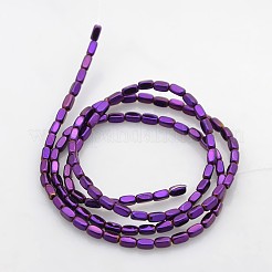 Electroplate non magnetici ematite sintetico fili di perline&nbsp;G-J213D-09