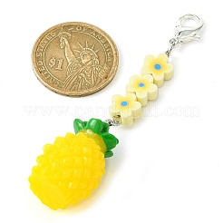 Décoration pendentif en résine de fruits&nbsp;HJEW-JM01554-01