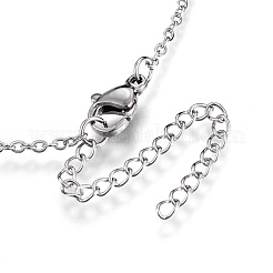 Collana con pendente in ottone con zirconia cubica&nbsp;NJEW-O108-26P