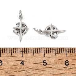 Shegrace Messing-Anhänger mit klaren Zirkonia&nbsp;XGRQ3P577-575P