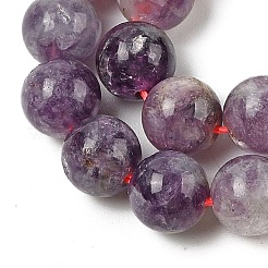 Lépidolite naturelle / mica mauve perles de rocaille&nbsp;G-B133-A01-12MM